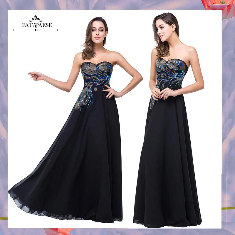 

FATAPAESE Robe de Soiree кружевное платье трапециевидной формы с длинными Выпускные платья Appqulies Павлин, милое Элегантное свадебное платье Для женщин ...