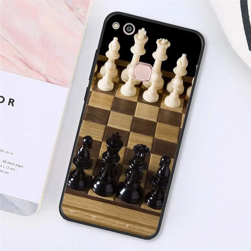 A4 Babaite Черный и белый цвета шахматы чехол для телефона для huawei Y5 II Y6 II Y5 Y6 Y7Prime Y9 - Цвет: A4