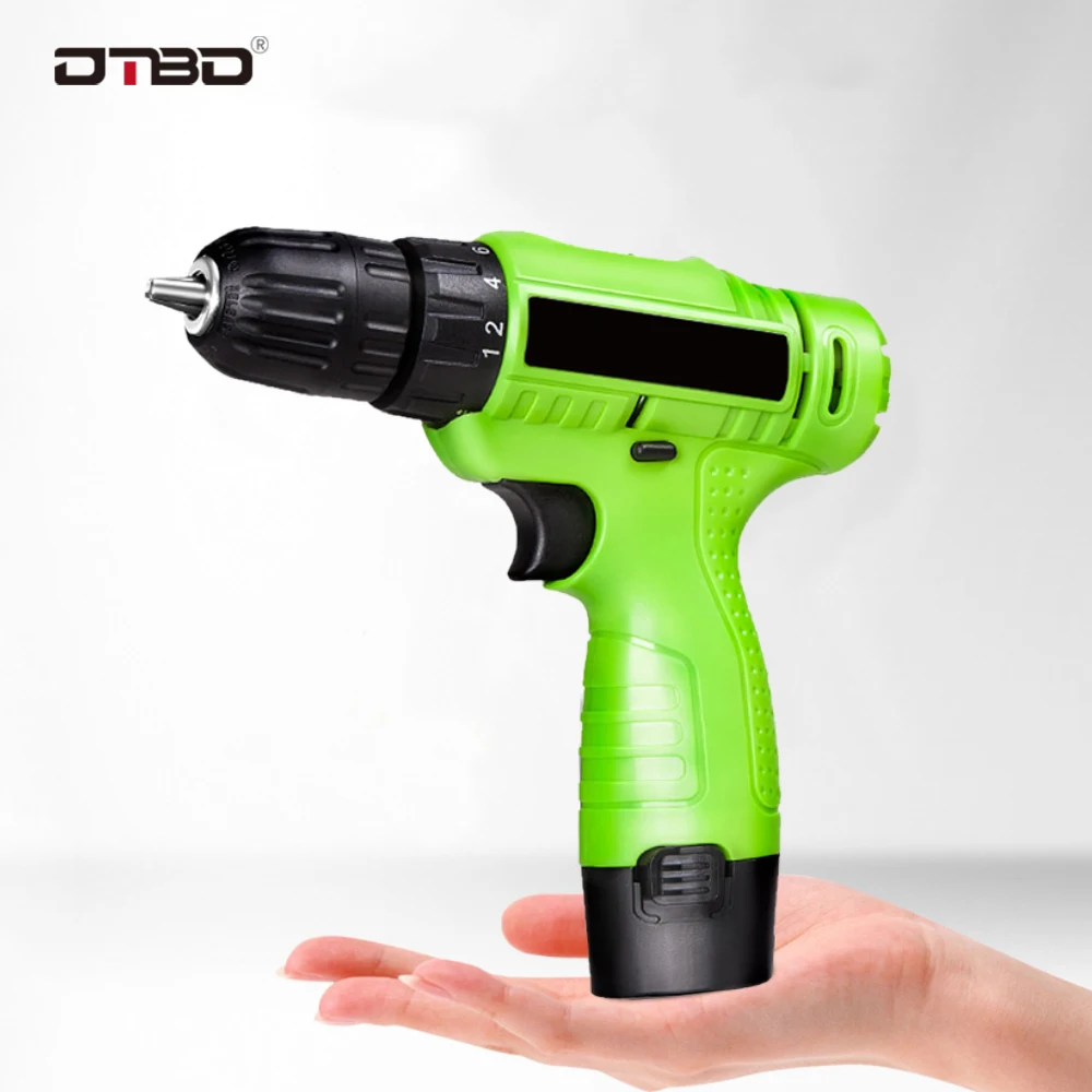 

DTBD Household Drill Driver Screwdriver 12V Single-Speed Lithium Drill Lithium-Ion Battery Bare Tool Mini Wireless Power Driver
