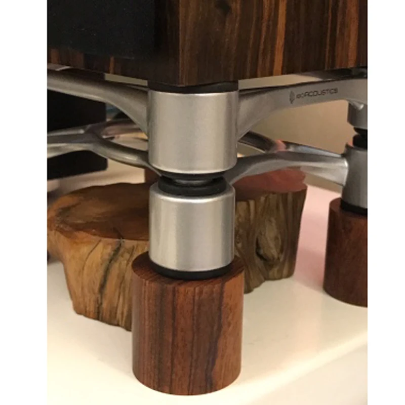 4 шт. палисандра Hi Fi аудио колонки усилитель шасси противоударный амортизатор