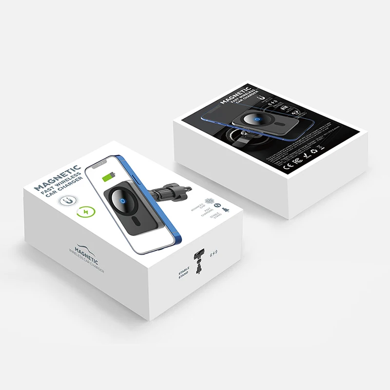 

QI 15W Magnetic Wireless Car Charger Mount For Iphone 12/12 Pro/12 Pro Max Strong Magnet Adsorption Airvent Car Phone Holder