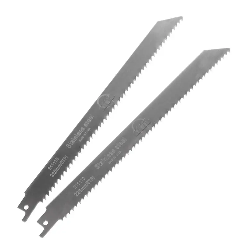 

2pcs Stainless Steel S1111D 228mm Reciprocating Saw Blade For Cutting Wood MOLC