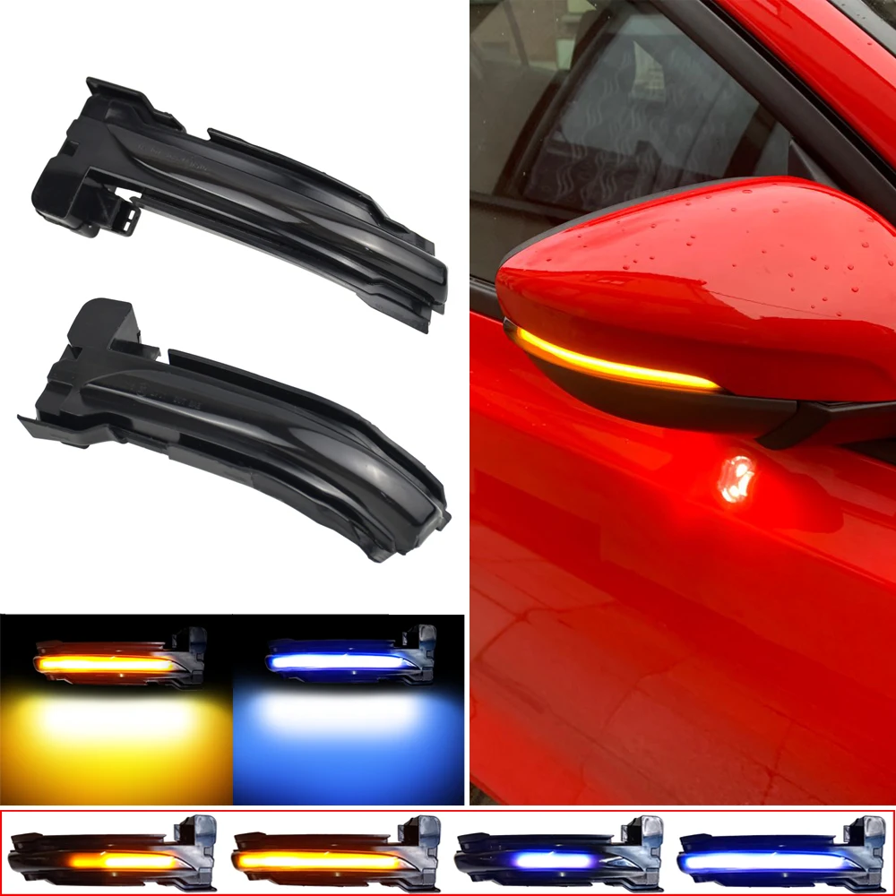 2x Dynamic Turn Signal Light for Ford Focus Mk4 Ab Bj 2019 2010-2020 LED Side Rearview Mirror Sequential Indicator Blinker Lamp