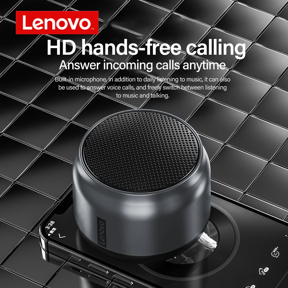 Портативная Bluetooth-Колонка Lenovo K3 беспроводной мини-динамик для улицы объемная