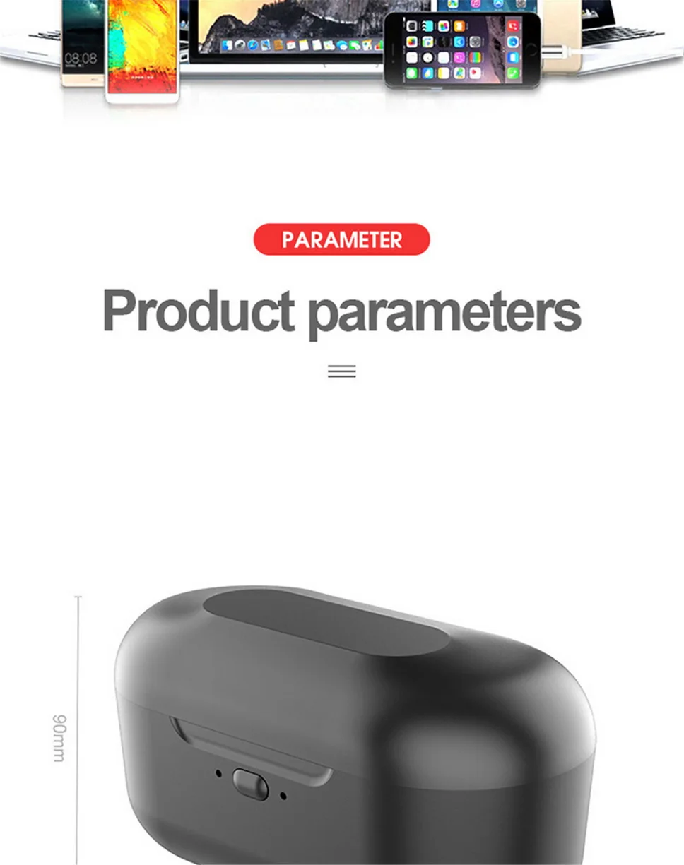 A10 TWS настоящие беспроводные наушники Bluetooth наушники V5.0 6D объемная Спортивная гарнитура 2600 мАч супер зарядный чехол