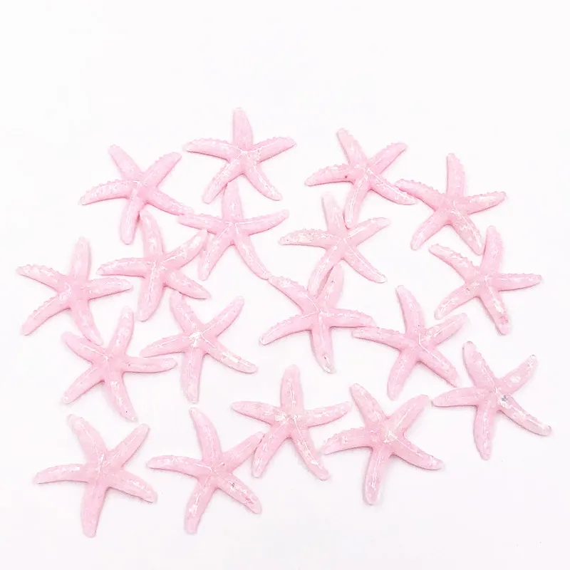 10 шт. Смешанная звезда Рыба Подвески из смолы украшения поделки Kawaii Bead плоская