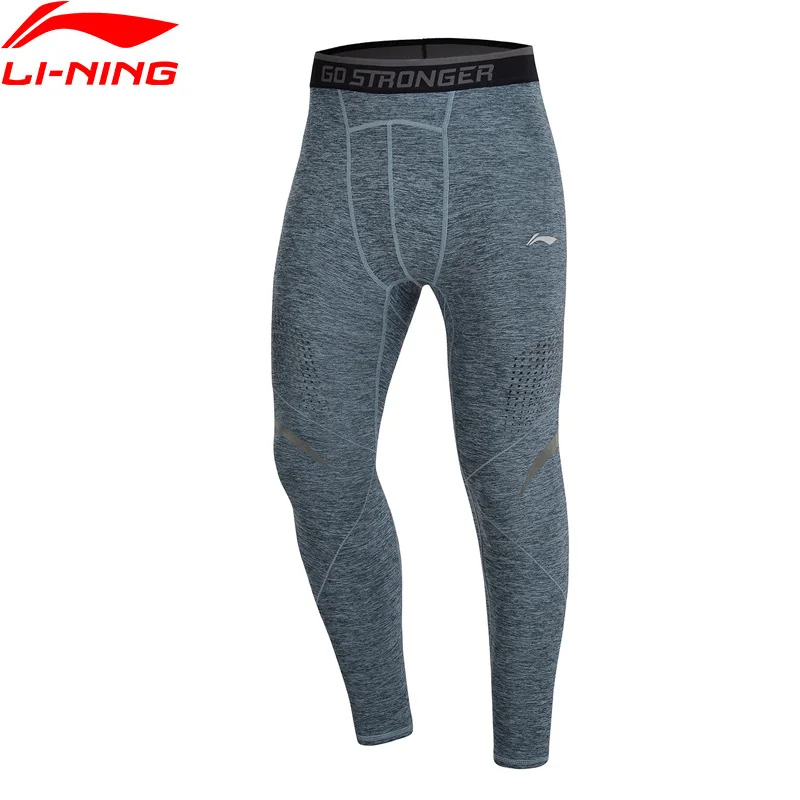 Li-Ning Men Training Series Sports Tights 88% Polyester 12% Spandex Comfort li ning LiNing Fitness Sport Pants AULP019 | Спорт и