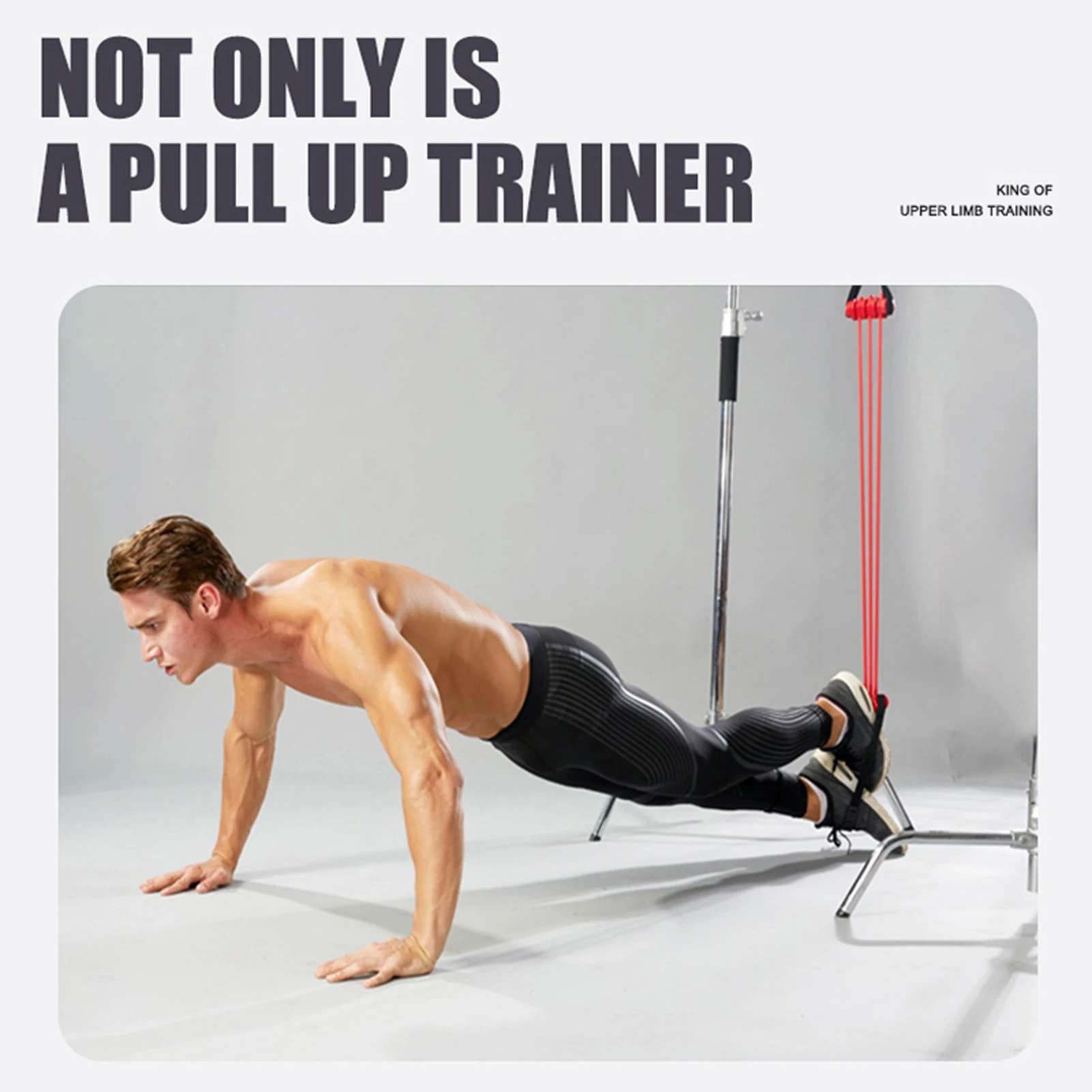 

Pull Up Assistants Pull Straps Wall Pulley Elastic Rope Pole Suspension Drilling Free Fitness Training Equipment Elastic Band