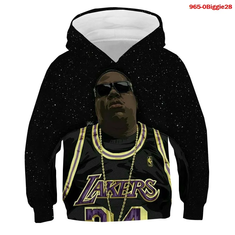

Fashion Spring Autumn Biggie Smalls Print Sweater Toddler Boys Girls Sweatshirt Hoodies Baby Long Sleeve Hooded Children Cloth