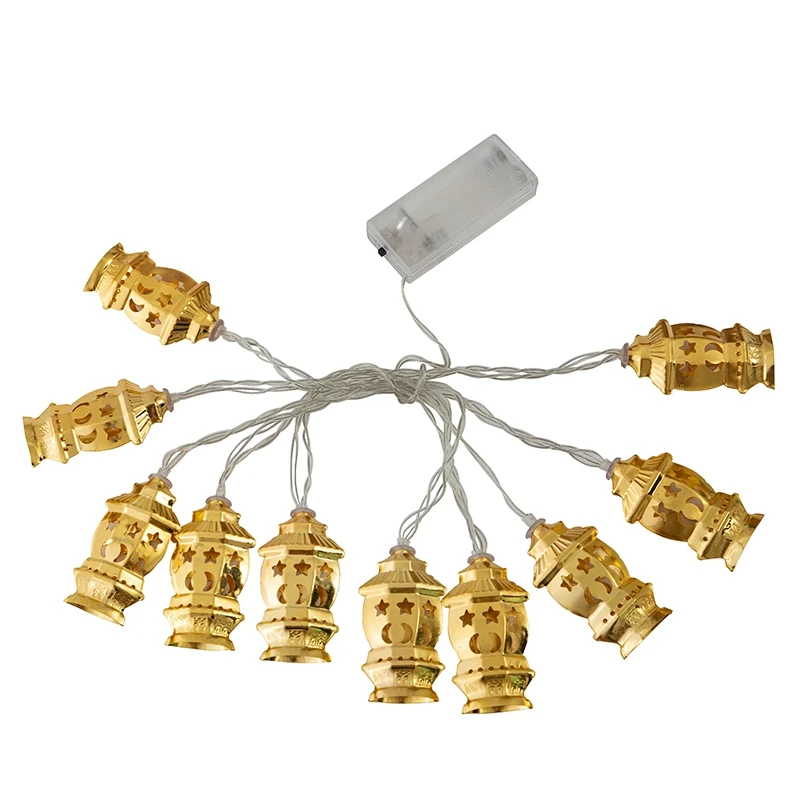 

1,5 м, 10 светодиодов, светодиодная гирлянда в виде полумесяца, звезды, дворца, ИД Мубарак, украшение для исламского мусульманского фестиваля В...