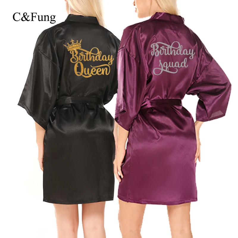Халат C & Fung queen для особых случаев атласный халат женщин принцесса спа вечерние