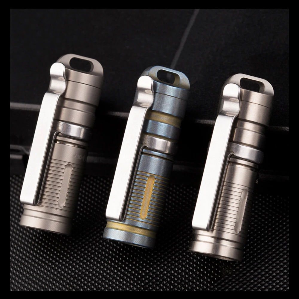 Фонарик A286 TC4 из титанового сплава миниатюрный перезаряжаемый светящийся