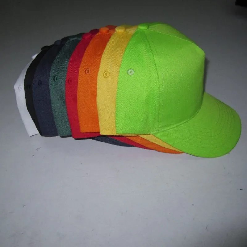 

Stitchwork Custom LOGO Solid Color Baseball Cap DIY Advertising Adjustable Letter Unisex Snapback Adult Cap