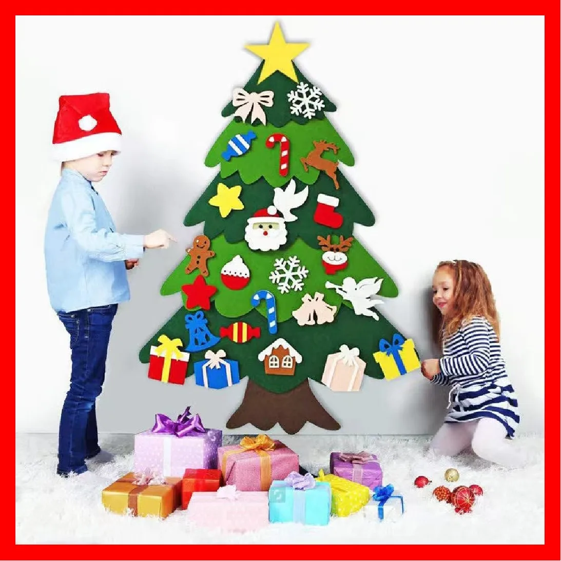 

DIY рождественская елка ручной работы рождественские украшения Санта Клаус рождественские украшения для дома 2022 новый год 2021 рождественски...