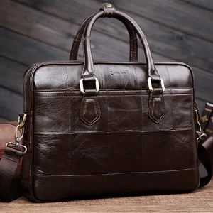 Cobbler Legend мужской брендовый дизайнерский портфель из натуральной кожи, мужская сумка через плечо для 15-дюймового ноутбука, деловая сумка 0907159-1