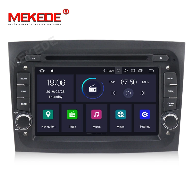 Ips DSP PX5 Android 9,0 4G+ 64G 8 core автомобильный dvd-радиоплеер для Fiat Doblo gps навигация TDA7851 wifi Bluetooth