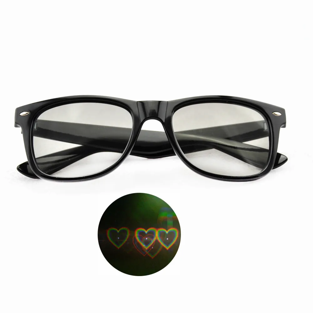 1 шт. Фестиваль новинок 3D Raves призмы лазерные очки свет ABS / жесткий ПК пластиковая