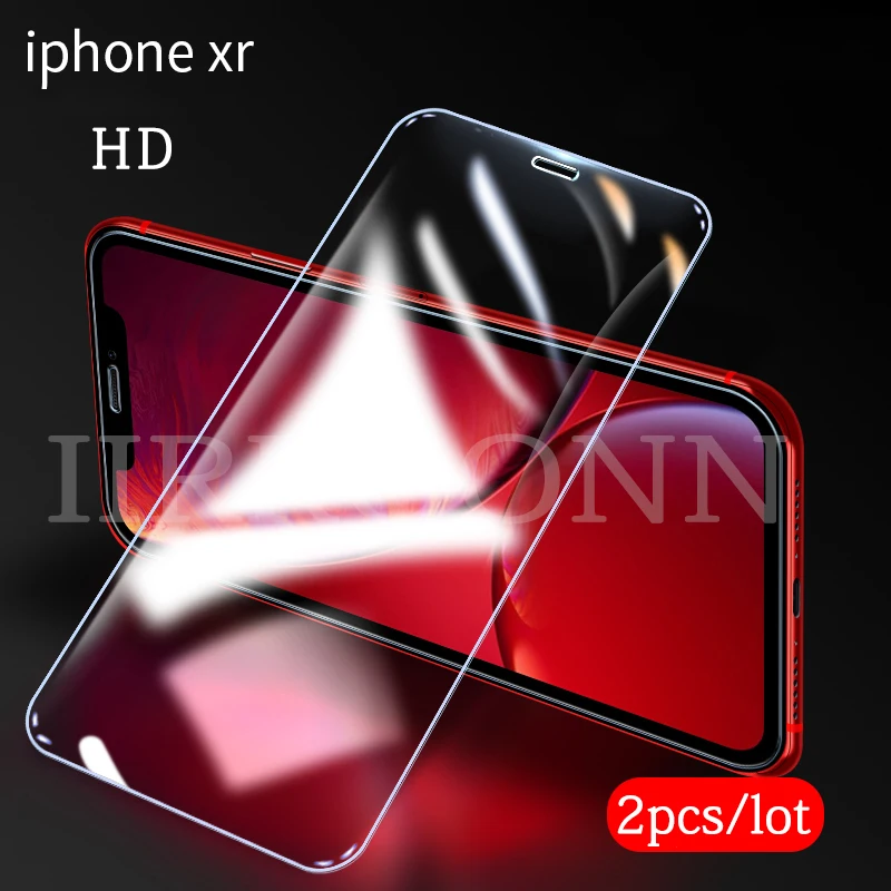 2 шт./партия 9H закаленное стекло для iphone X XS XR XS MAX защита экрана полное покрытие стекло для iphone xs max xr xs x защитная пленка - Цвет: XR HD