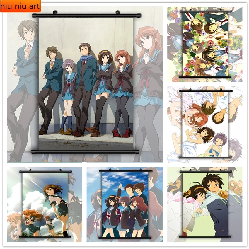 Аниме меланхоли Харухи зузузумия Картина на холсте настенное украшение