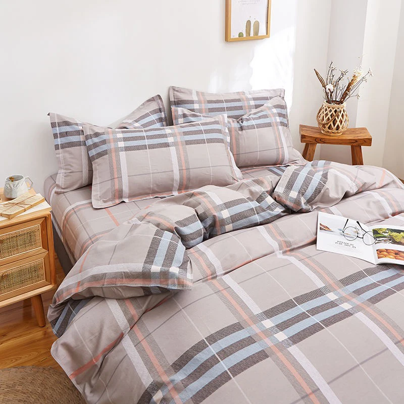 Роскошный комплект постельного белья из 100% хлопка с пододеяльником и простыней