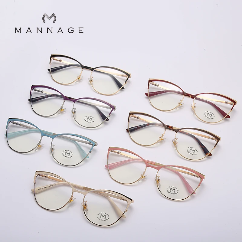 Оправа для очков Мужская/Женская металлическая кошачий глаз | Аксессуары одежды