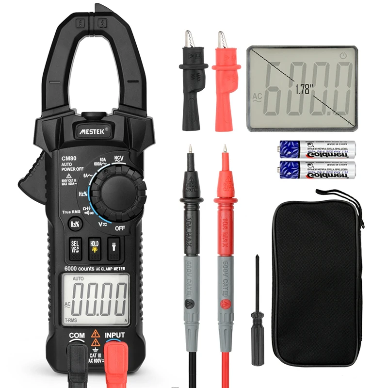 CM80/CM81 цифровой клещи мультиметр токовый зажим AC/DC тестер сопротивления