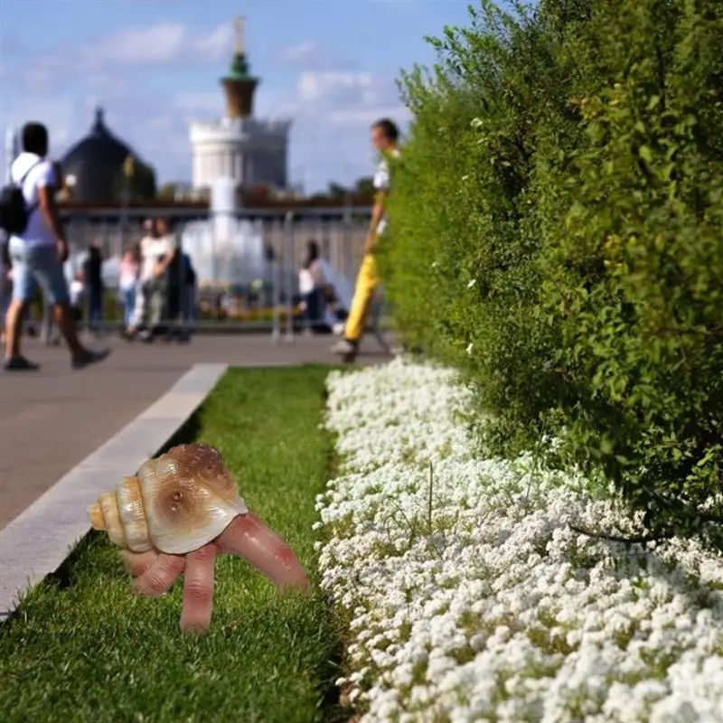 

Creative Prank Props Horrible Shell Finger Ornaments Funny Resin For Desktop Crafts Garden Home Decor Kawaii Accessories Topati