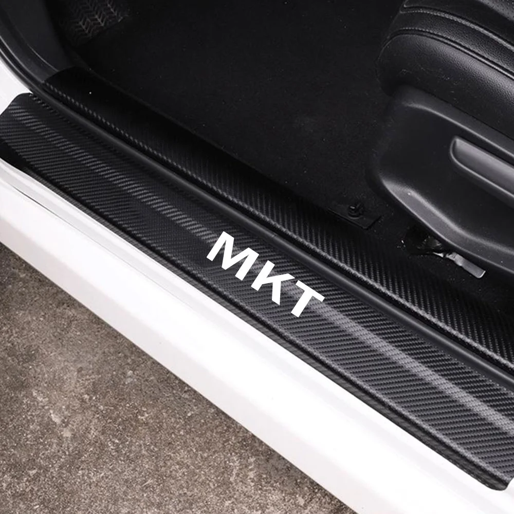Наклейка на порог двери автомобиля для Lincoln MKT украшение из углеродного волокна