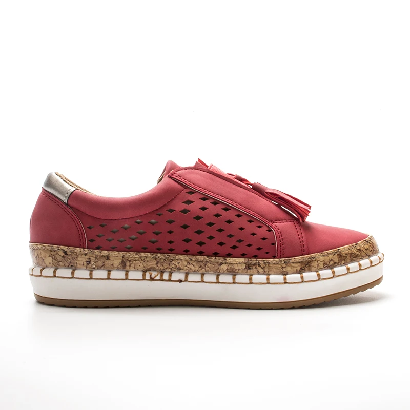 Fujin Slip on Shoes 2020 New Spring Autumn Female Leather Casual Women Tassel Breathable Ladies Shoe Flats | Обувь