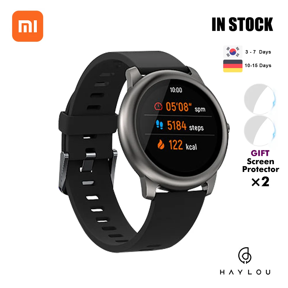 Xiaomi Haylou Solar LS05 Смарт часы спортивные металлические круглые корпус монитор