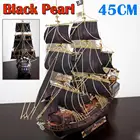 Бумажная модель корабль сделай сам Пираты Карибского моря черный парусник старинный корабль боевой корабль жемчужный пепрекрат подарки Funs парусное судно G0T0