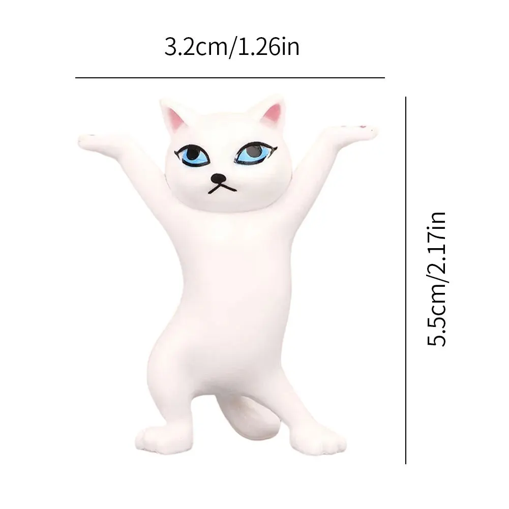 

Animal Figure Dancing Cat Earphone Stand For AirPods Headset Bluetoot INS Penholder Desktop Display Stand Cute Collection Gift