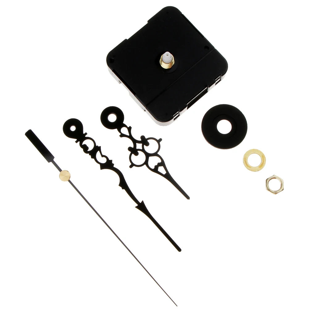 Черный Кварцевые Замена для часов движение с 3 руки настенные часы DIY