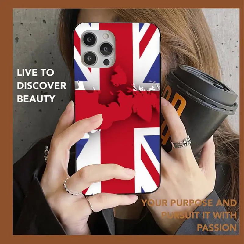 Английский Британский английский Флаг Великобритании чехол для телефона iPhone 13 11