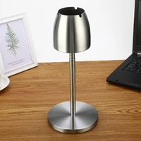windproof stainless steel telescopic ashtray floor standing tobacco ash holder for home office metal large smoking accessories