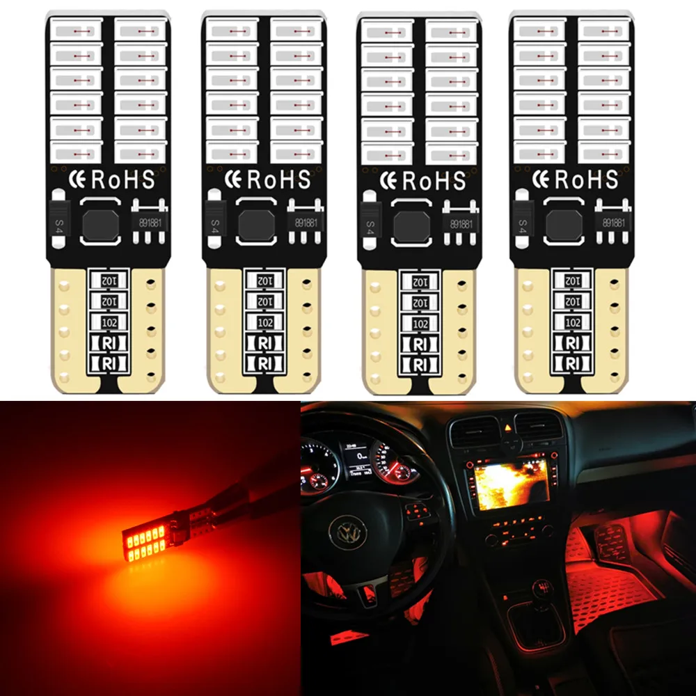 

Red T10 W5W led light bulbs 168 194 LED Car Clearance Side Marker Light bulbs for City Fit Jazz Honda Civic 2006-2011 CRV CR-V