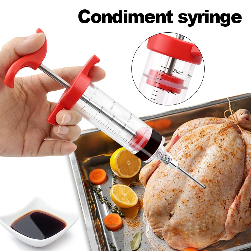 

Flavor needle Turkey pork bbq steak meat sauces syringes marinades kitchen accessories Spices cooking tools kitchen gadgets beef