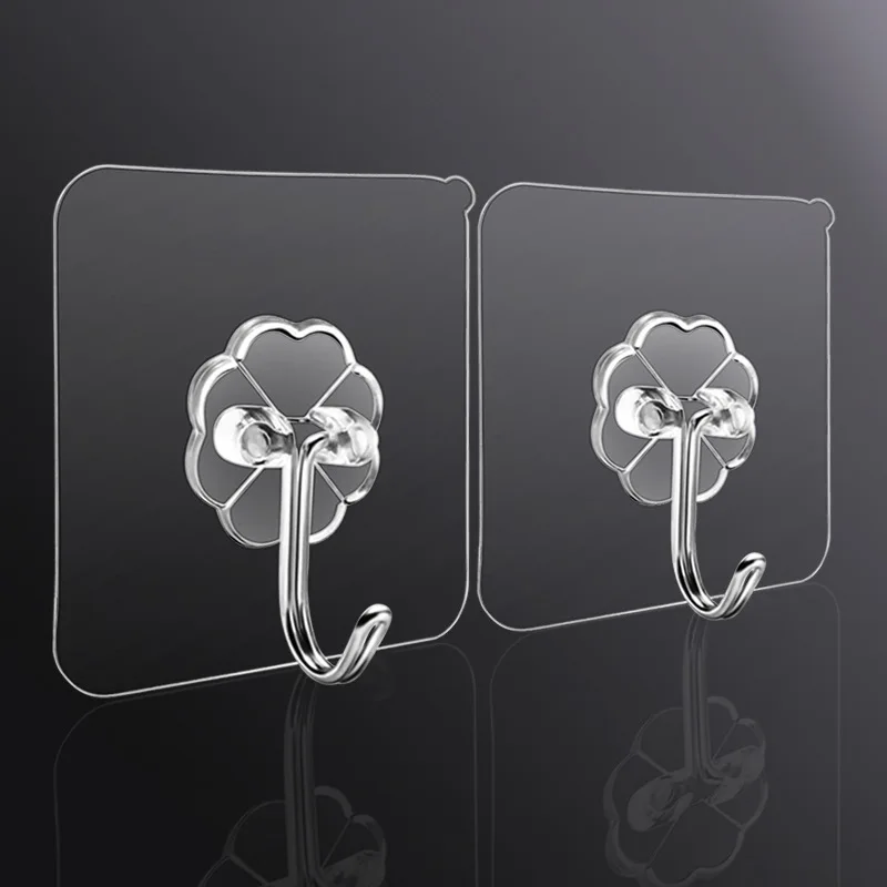 

Strong Transparent Self Adhesive Door Wall Hangers Hooks Suction Heavy Load Rack Cup Sucker for Kitchen Bathroom 20Pcs 6x6cm