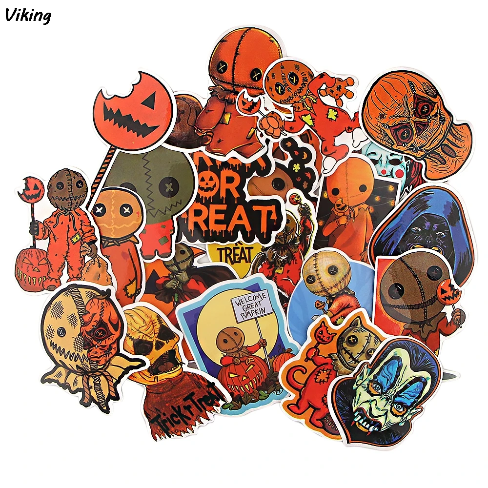 

20Set G1210 22Pcs/set Horror Movies Character Graffiti Sticker For Notebook Skateboard Computer Mobile Phone Halloween Sticker