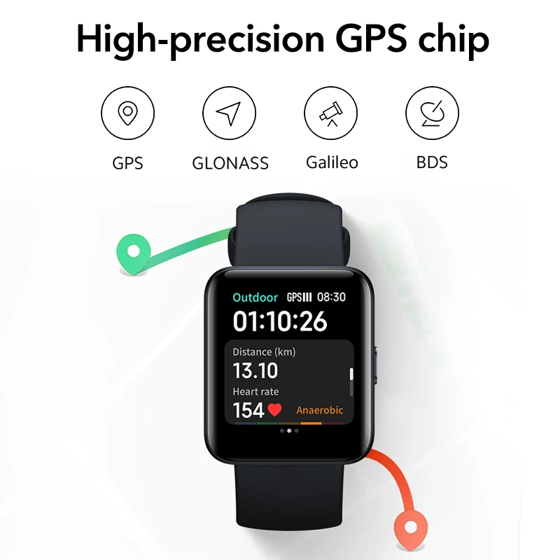 Global Version Xiaomi Redmi Watch 2 Lite 1.55&quot HD Smart GPS Bluetooth 5.0 Smartwatch Blood Oxygen Sport Bracelet Mi Band | Электроника