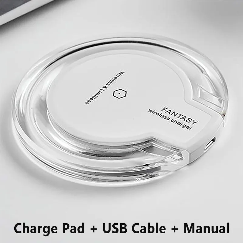 FONKEN USB беспроводной зарядный приемник Универсальный Android Micro usb type-C Qi Беспроводное зарядное устройство Модуль зарядного устройства для мобильного телефона - Тип штекера: white charger pad