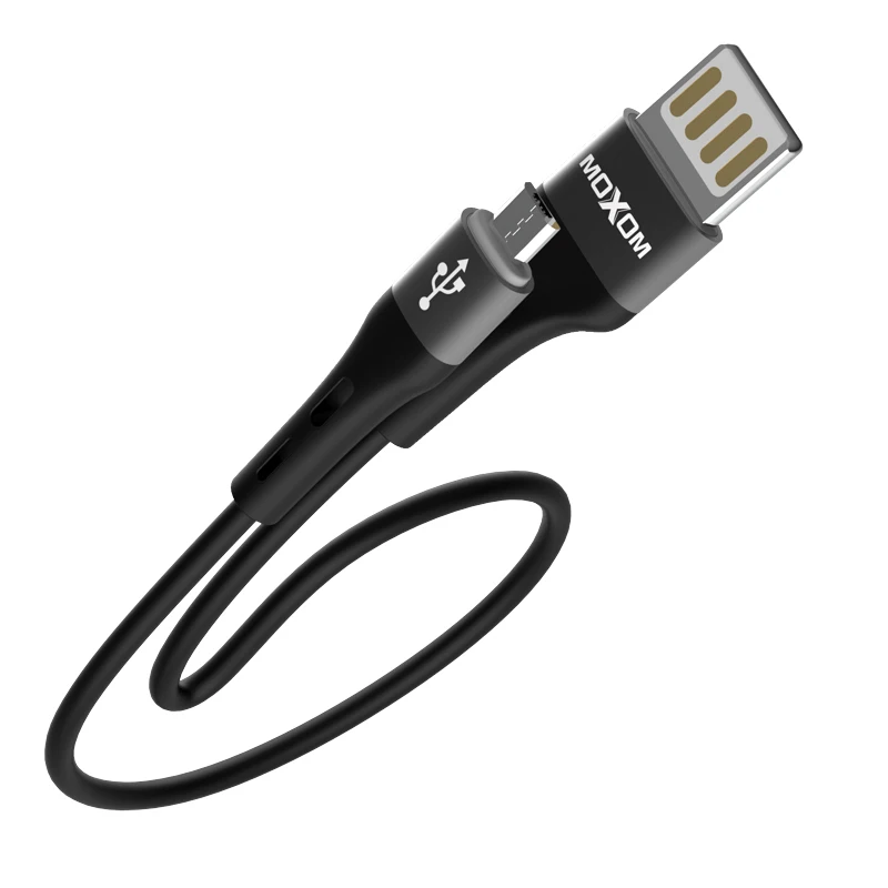USB-кабель для быстрой зарядки MOXOM 0 2 м iPhone X 8 7 кабель Micro USB Type C Samsung S9 S8 Прямая