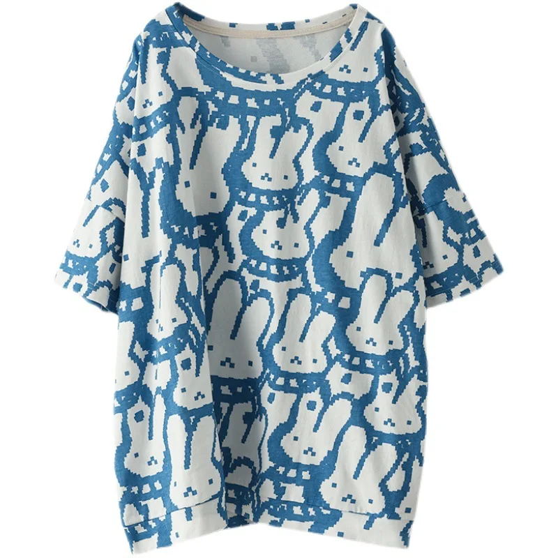 

Masss Wasss Korean New Fashion 2021 Summer Clothes Women Printed Loose Tshirts Ladies O-neck Casual Tee Female Oversized Tops