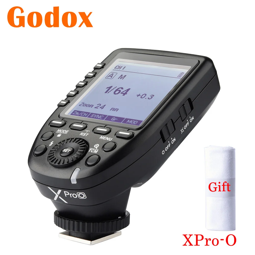 Высокоскоростной беспроводной передатчик вспышки Godox TTL 2 4G X с ЖК-экраном Xpro-O для