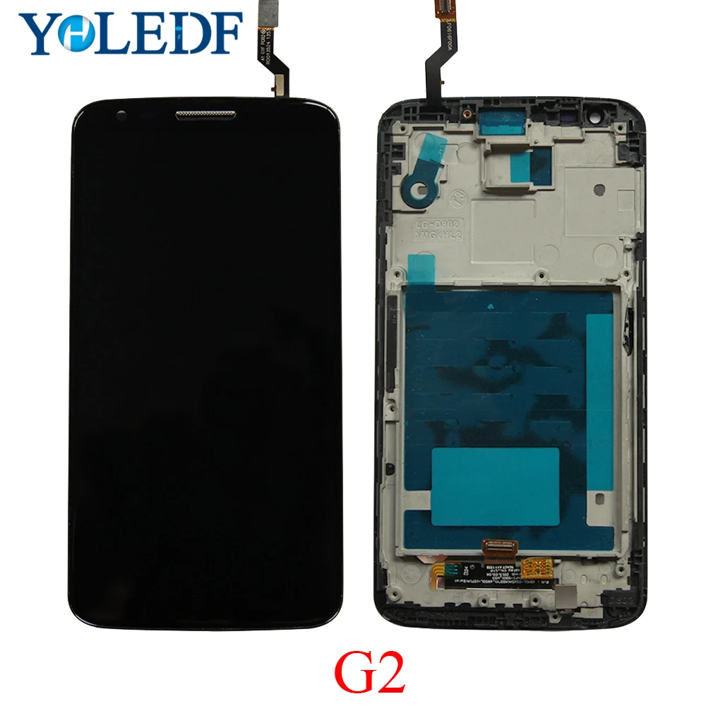 100% новый ЖК дисплей для LG G2 D802 сенсорный экран LCD D800 D801 D805 D803 VS980 F320 LS980 дигитайзер