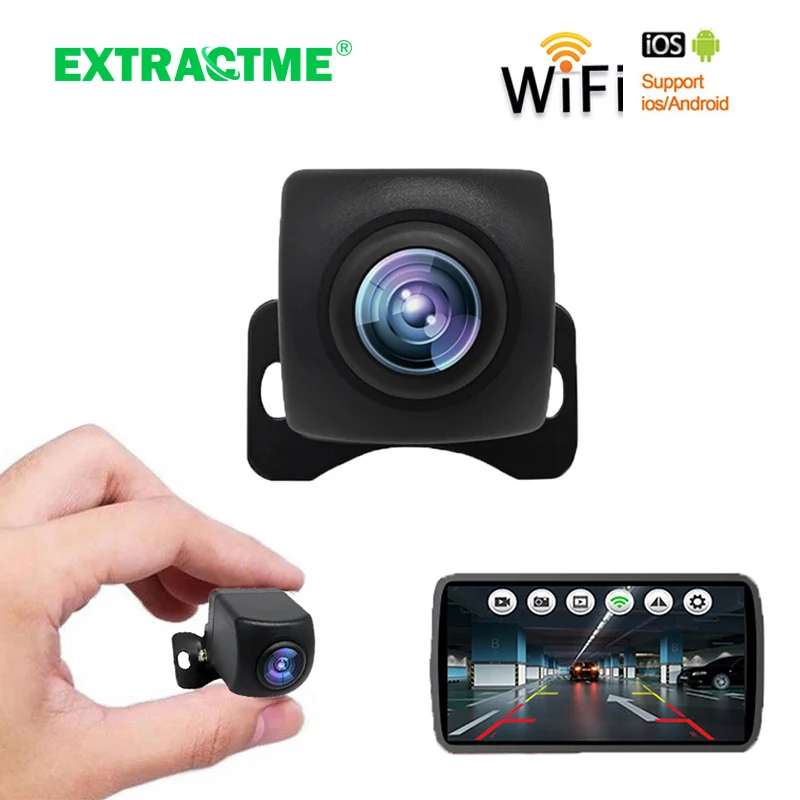 Extractme Rear View Camera Night Vision Parking Sensors For Cars Wireless Wifi Rearview Camera Waterproof BackUp Cam For Audi