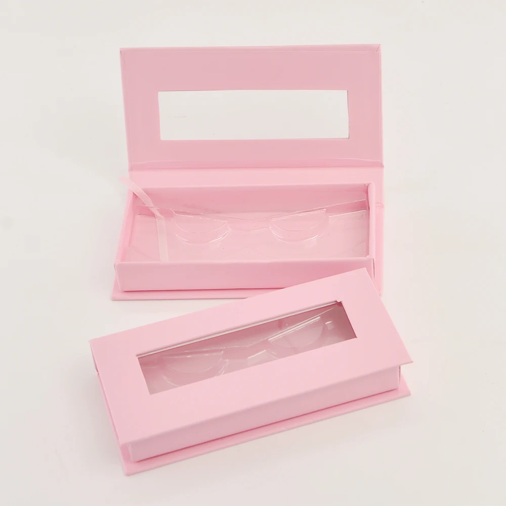 

Wholesale False eyelashes package Makeup eyelash packaging box custom logo lash boxes packaging mink lashes Red case bulk vendor