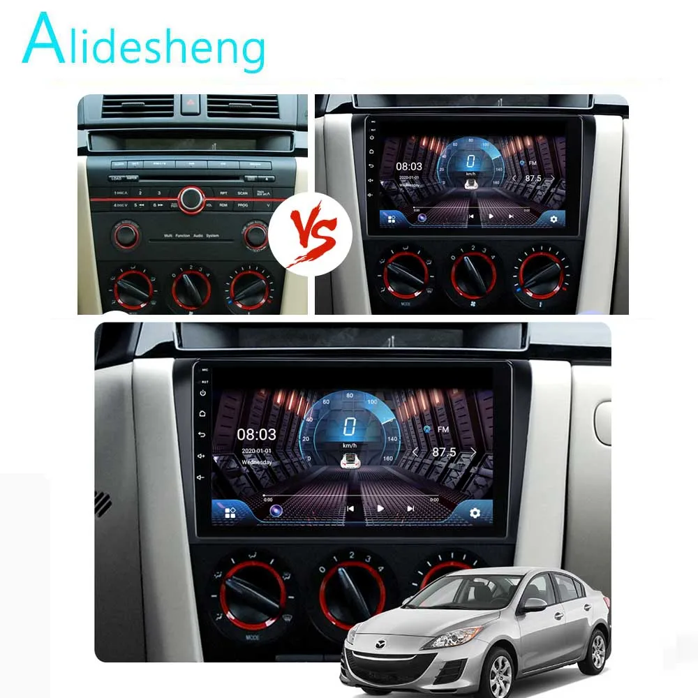 4G+64G DSP 2 din Android 9.0 4G NET Car Radio Multimedia Video Player for Mazda 3 2004 2005 2006-2009 maxx axela WiFi BT carplay |