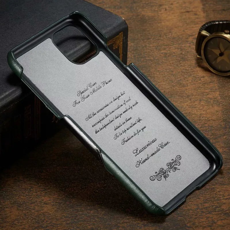 Натуральная телячья кожа чехол для iPhone 11 Pro Max кольцо пальцевый держатель задняя крышка оболочка