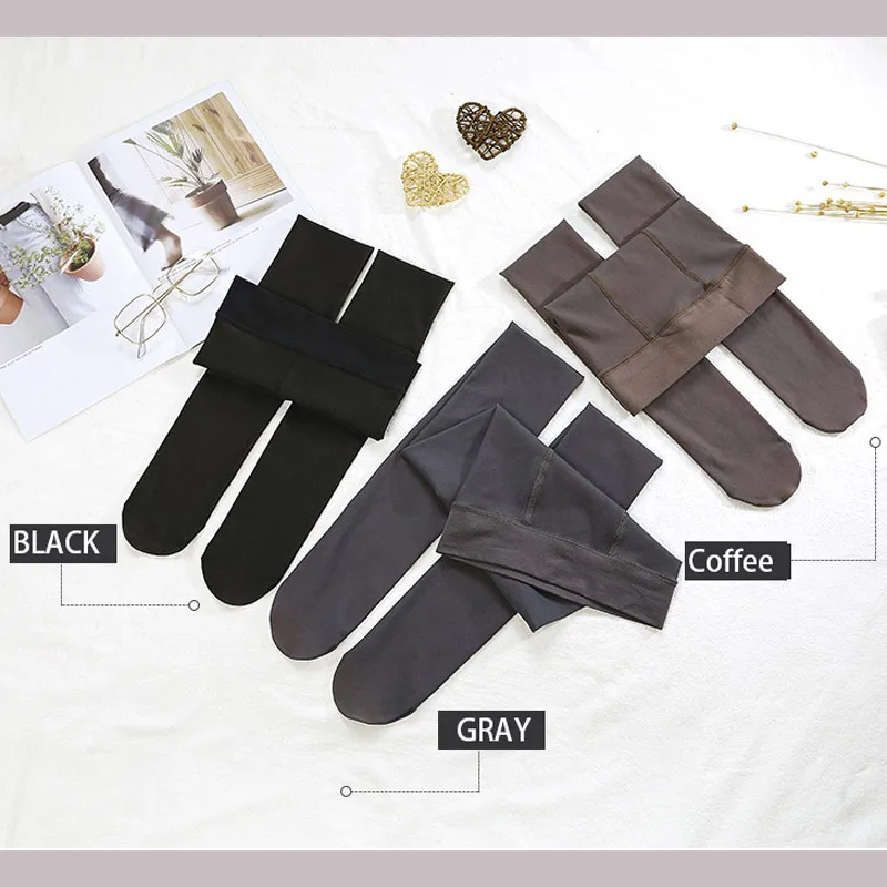 Супер эластичный магический колготки размера плюс осень прозрачные эластичные